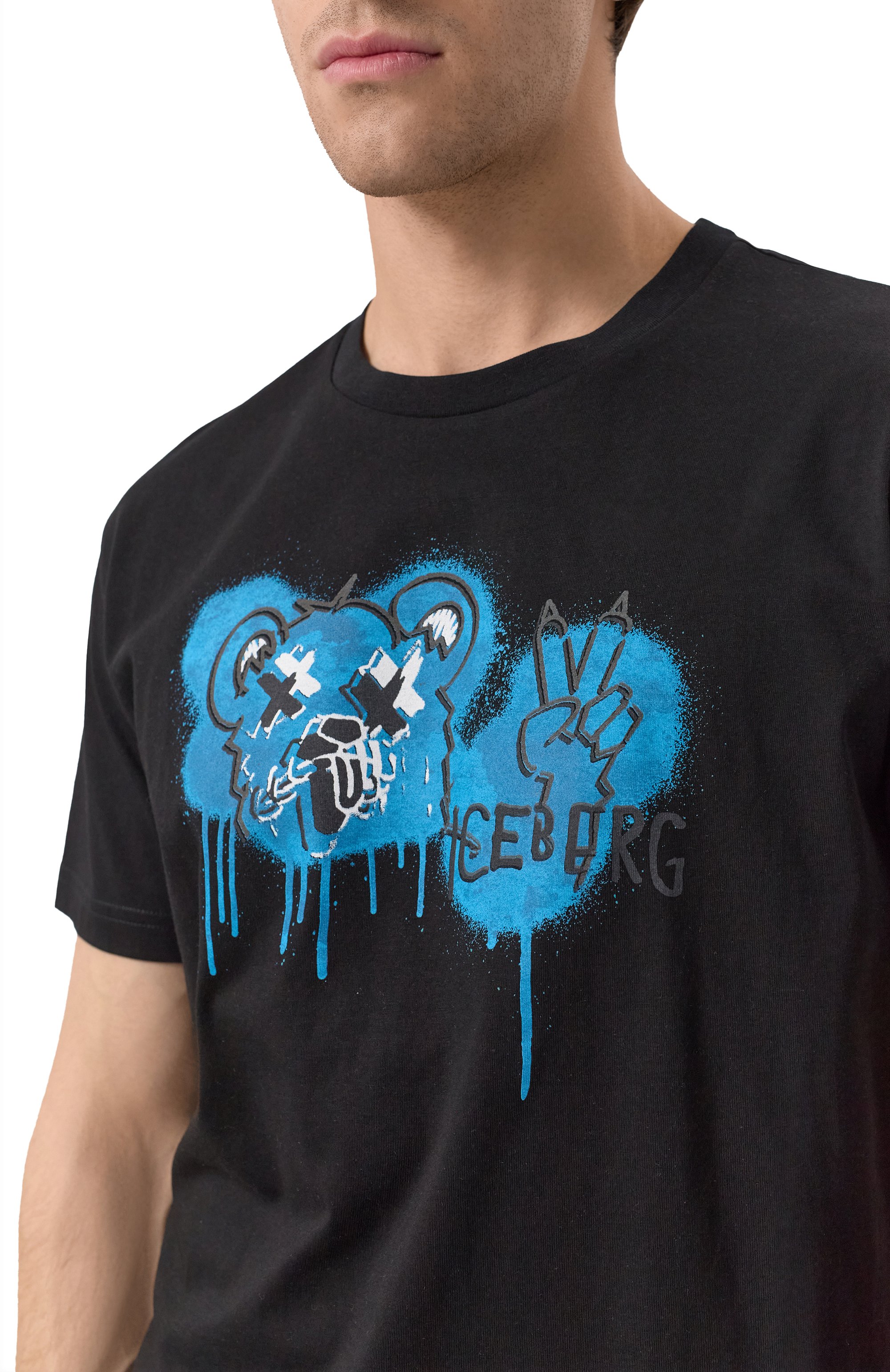 Хлопковая футболка ICEBERG, арт. F043/6306, фото 5