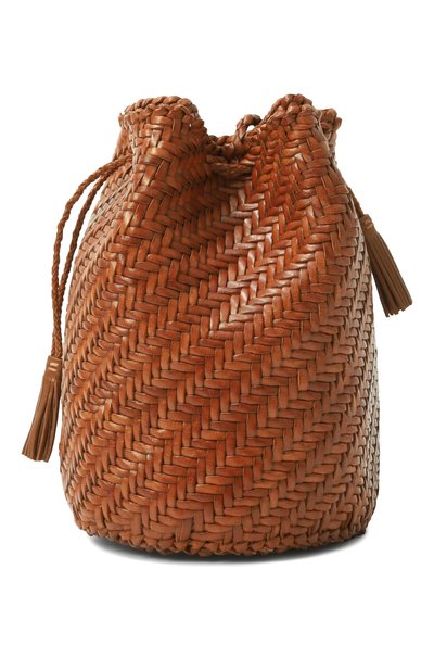 Сумка pompom double jump DRAGON DIFFUSION коричневого цвета по цене 39200 руб., арт. 8838, фото 4 Сумка pompom double jump DRAGON DIFFUSION, арт. 8838, фото 4