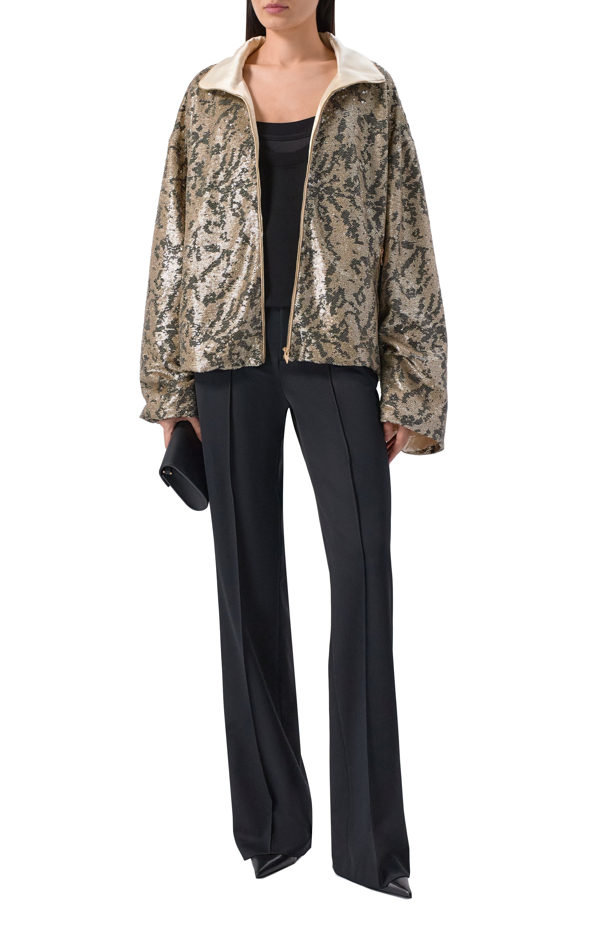 Куртка с отделкой пайетками ХОХЛОМА Х АЛЕНА АХМАДУЛЛИНА, арт. WTO1334, фото 2