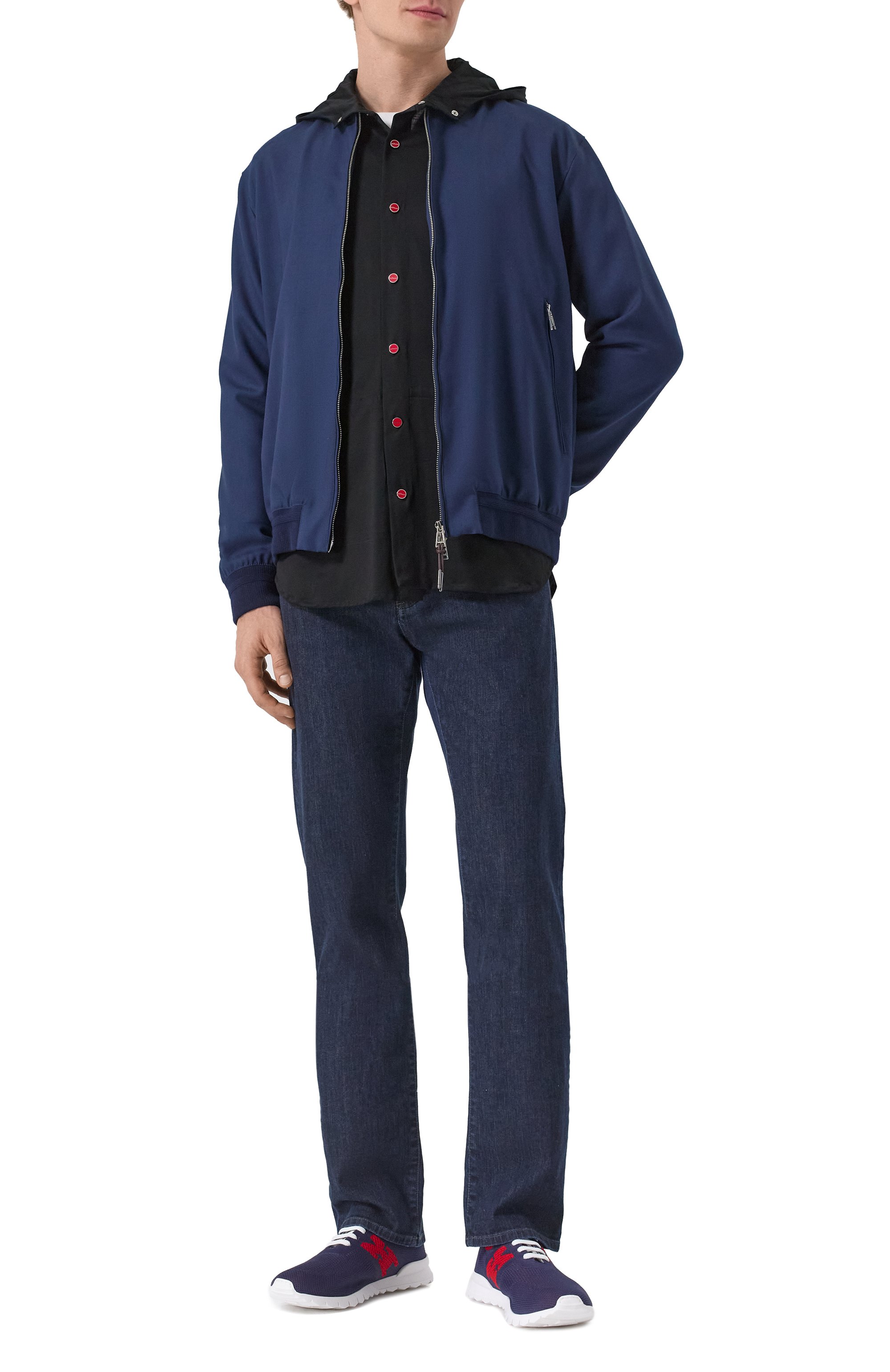 Текстильные кроссовки KITON, арт. USSA081N0081802, фото 2