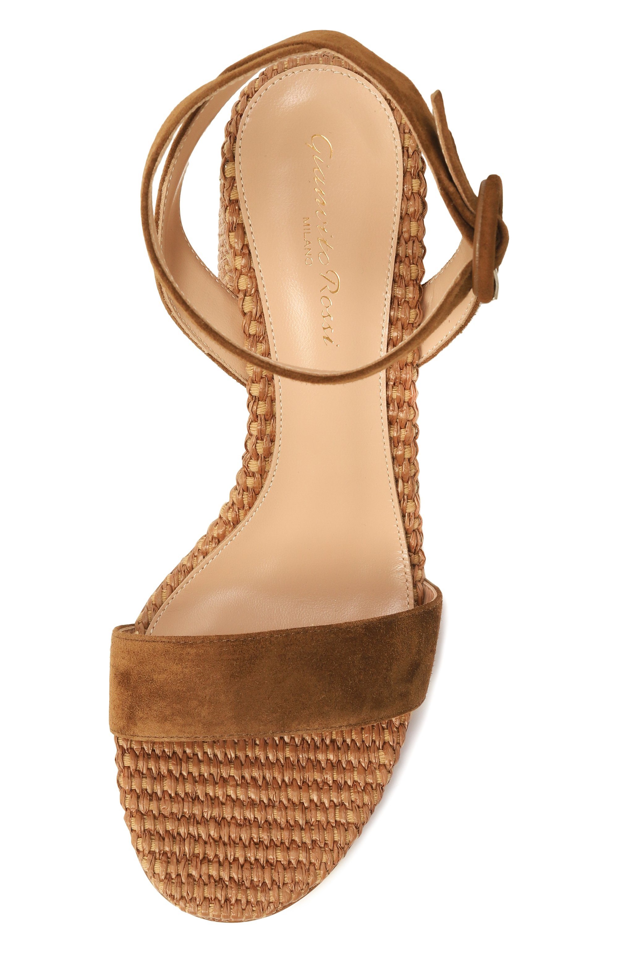 Замшевые босоножки GIANVITO ROSSI, арт. G32469.85RIC.CBLTECU, фото 6