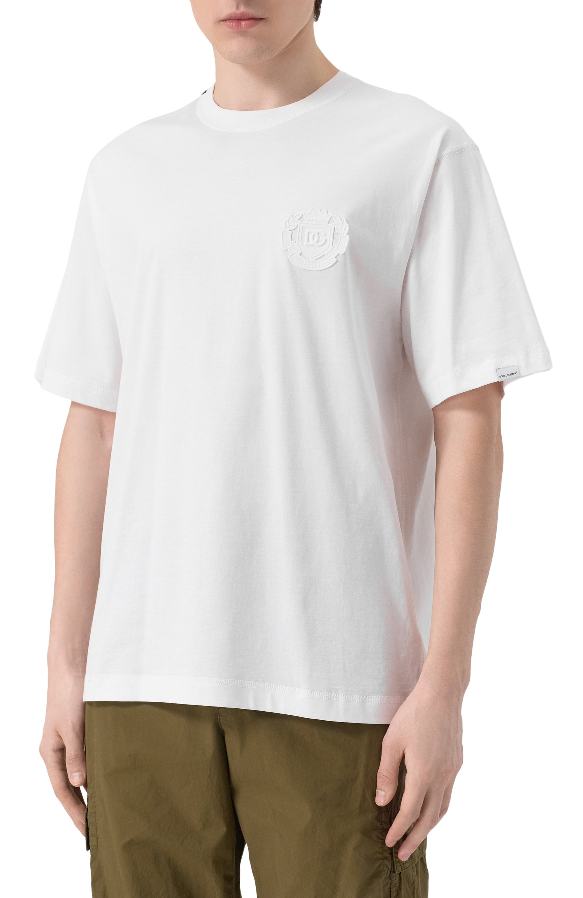 Хлопковая футболка DOLCE & GABBANA, арт. G8PN9Z/G7NYJ, фото 3