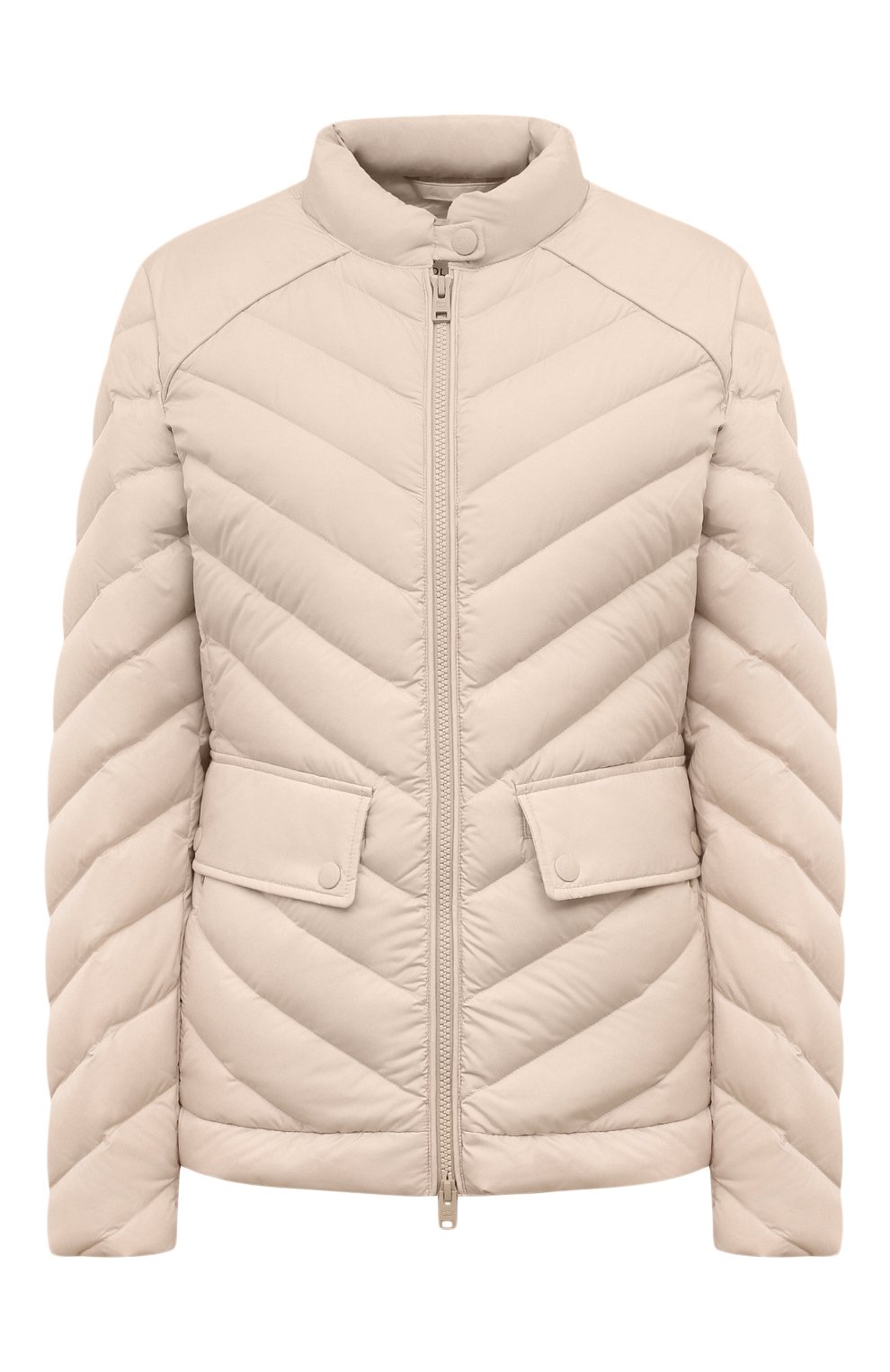 Пуховая куртка WOOLRICH бежевого цвета по цене 49800 руб., арт. CFWW0U0776FR/UT2635, фото 1 Пуховая куртка WOOLRICH, арт. CFWW0U0776FR/UT2635, фото 1