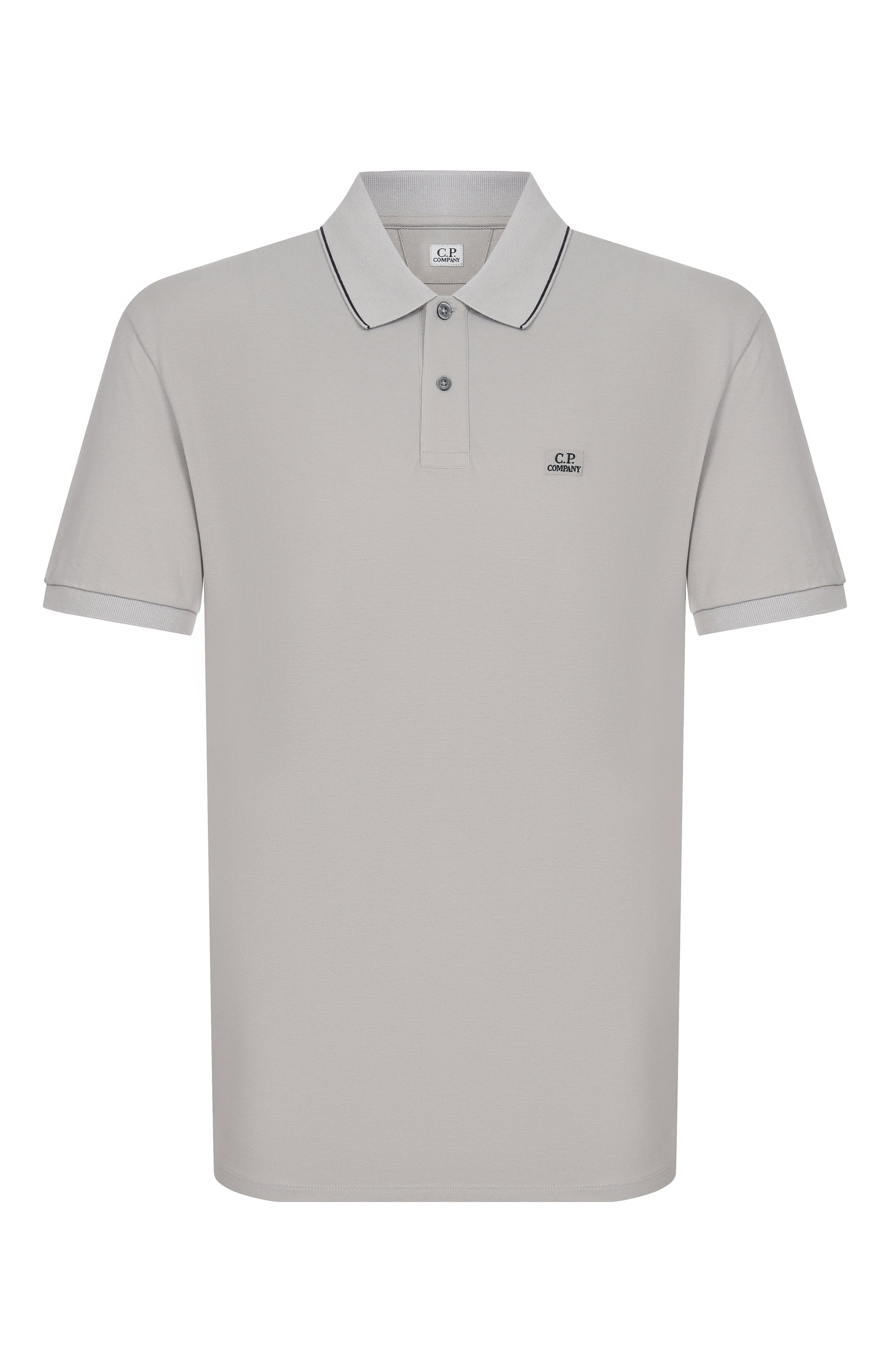 Хлопковое поло C.P. COMPANY серого цвета по цене 18550 руб., арт. 20CMPL722A/005263W, фото 1 Хлопковое поло C.P. COMPANY, арт. 20CMPL722A/005263W, фото 1