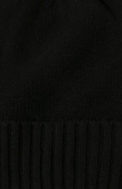 Кашемировая шапка ALLUDE черного цвета по цене 13800 руб., арт. 225/11245, фото 4 Кашемировая шапка ALLUDE, арт. 225/11245, фото 4