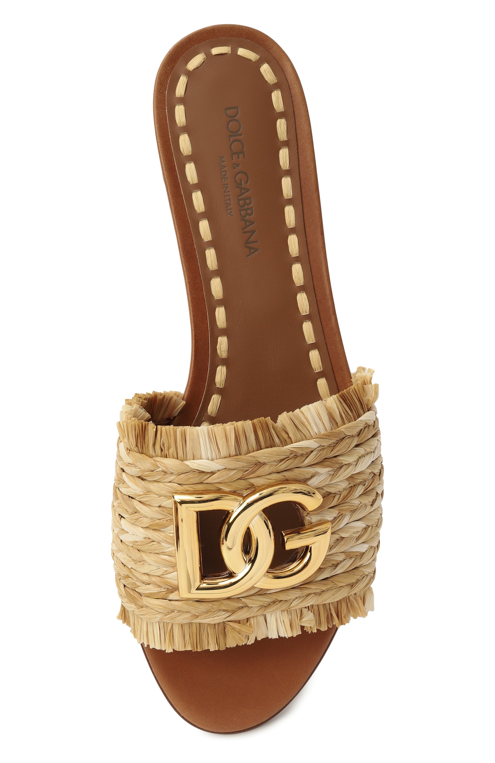 Текстильные шлепанцы bianca DOLCE & GABBANA, арт. CQ0646/AN217, фото 6