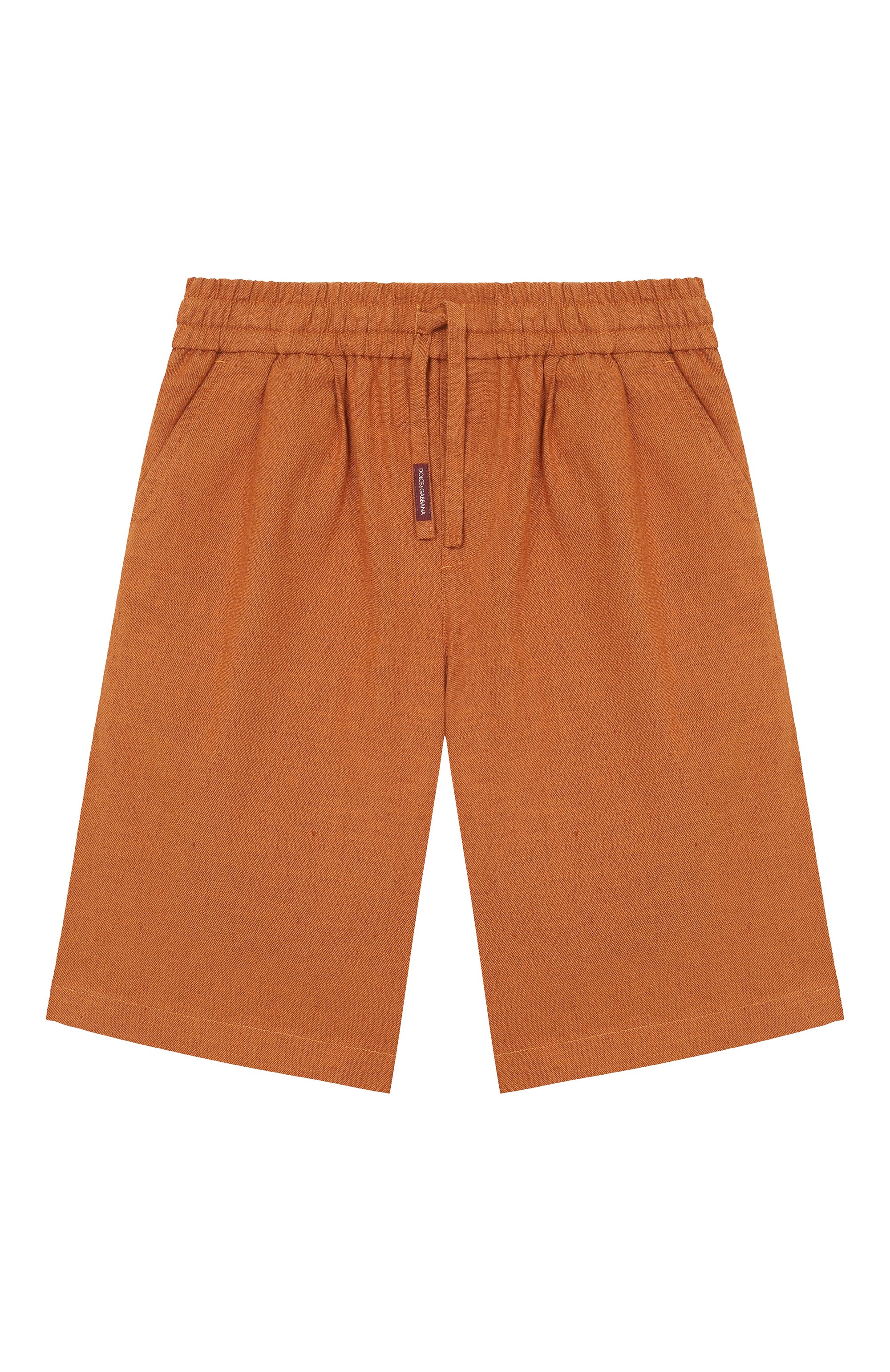 Шорты из хлопка и льна DOLCE & GABBANA, арт. L43Q58/LT372_001, фото 1