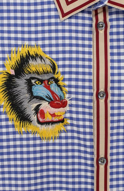 Хлопковая рубашка GUCCI, арт. 540729/XWABF, фото 3