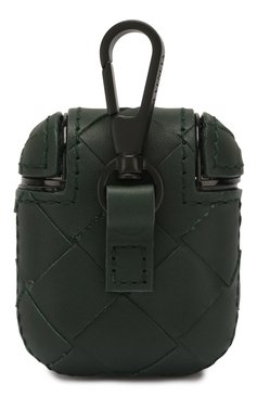 Кожаный чехол для airpods BOTTEGA VENETA зеленого цвета, арт. 610263/VCPQ0 | Фото 2 (Женское Кросс-КТ: Кожа AirPods; Региональные ограничения белый список (Axapta Mercury): RU, Не проставлено; Нос: Не проставлено)