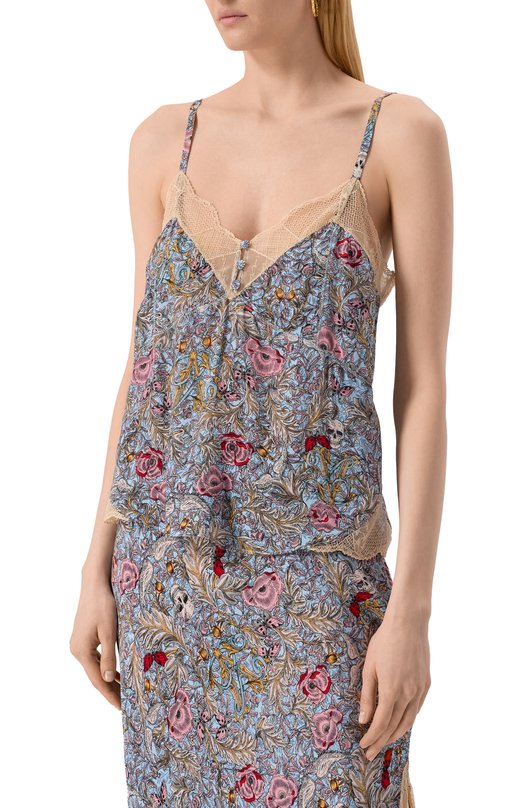 Топ из вискозы Zadig and Voltaire WWCR01270 Разноцветный  WWCR01270 Фото 3