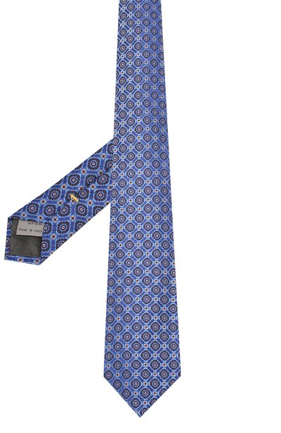 Шелковый галстук CANALI синего цвета по цене 9525 руб., арт. 18/HJ02259, фото 2 Шелковый галстук CANALI, арт. 18/HJ02259, фото 2