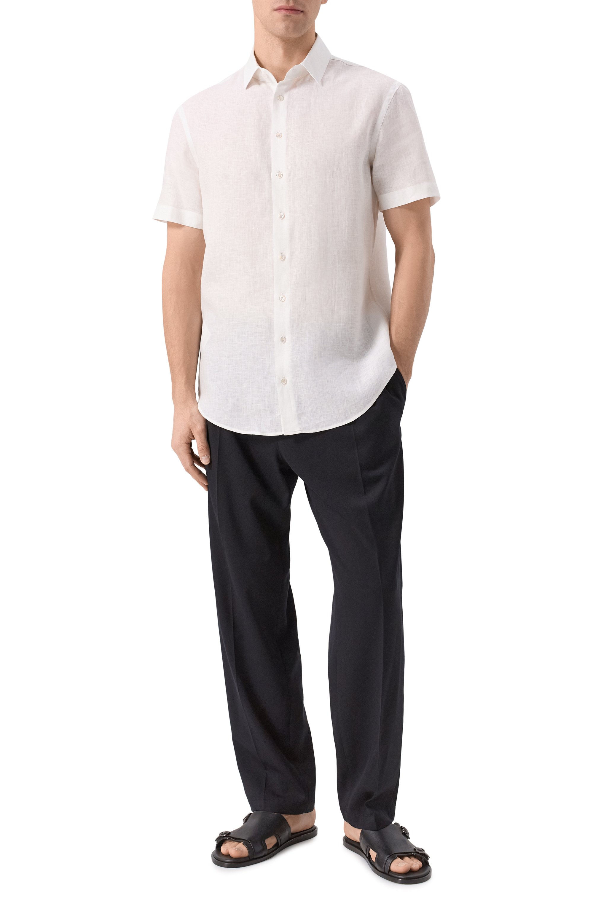 Льняная рубашка GIORGIO ARMANI, арт. GM000474/TE11049, фото 2