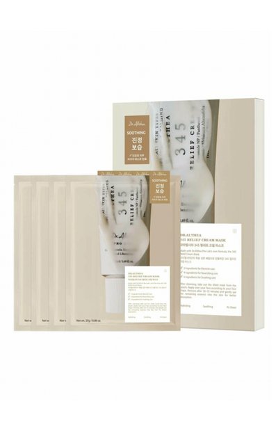 Женское кремовая тканевая маска для лица 345 relief cream mask (4x28g) DR. ALTHEA, арт. 256290