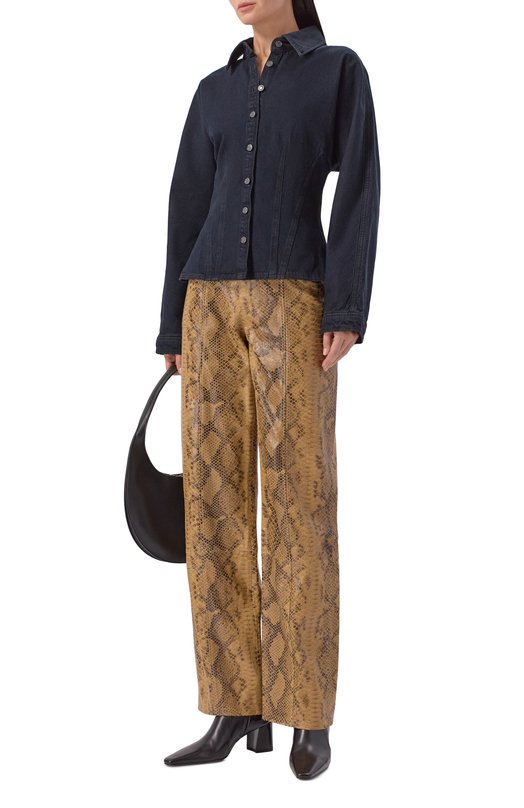 Джинсовая рубашка Agolde A7401-1604 Синий  A7401-1604 Фото 2