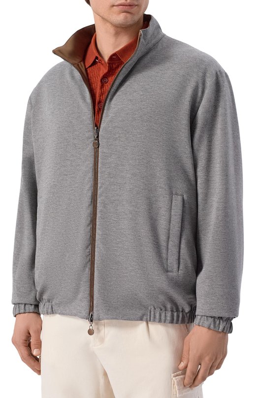 Двусторонний бомбер Kiton UW2306V0820H_001 Коричневый  UW2306V0820H_001 Фото 6