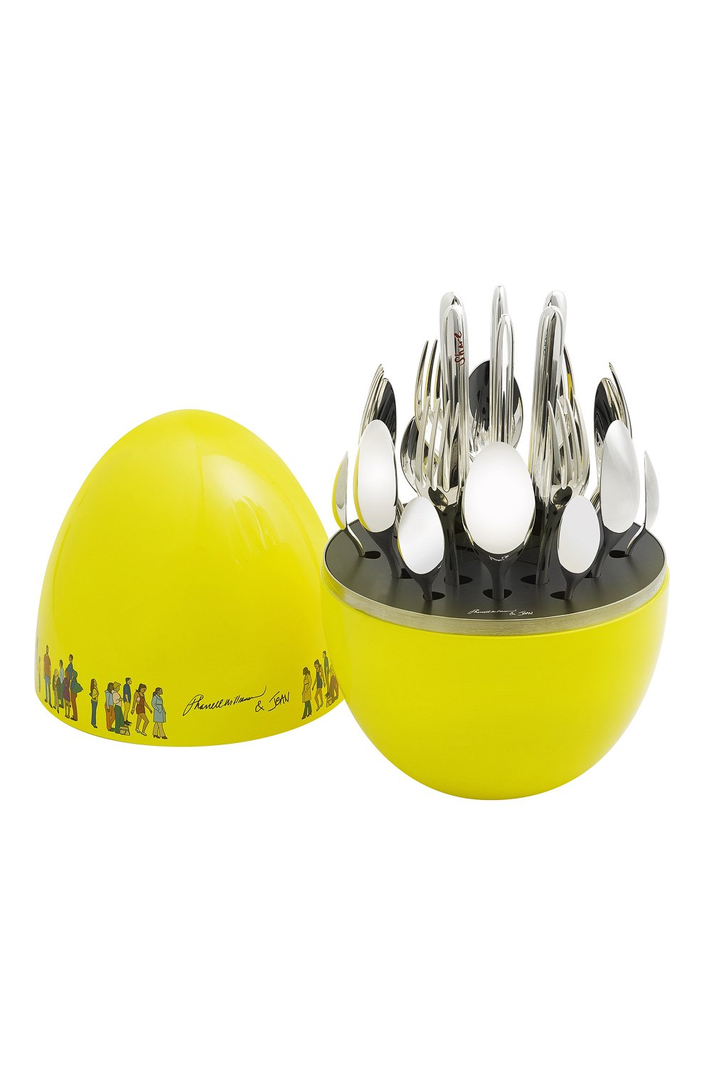 Набор столовых приборов mood christofle x pharell williams & jean на 6 персон CHRISTOFLE желтого цвета по цене 415000 руб., арт. 00067299, фото 1 Набор столовых приборов mood christofle x pharell williams & jean на 6 персон CHRISTOFLE, арт. 00067299, фото 1