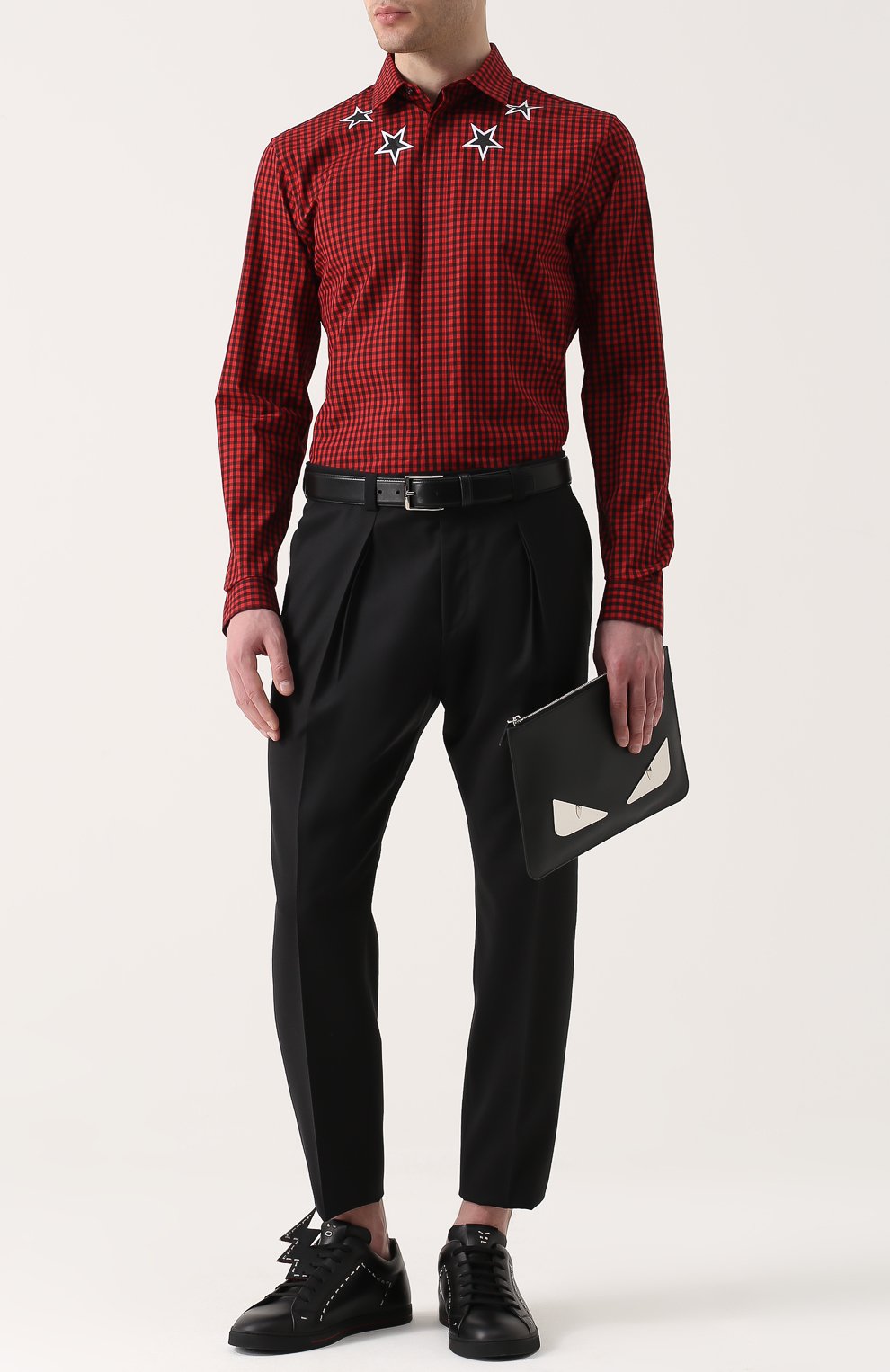 Кожаная папка для документов с отделкой bag bugs FENDI, арт. 7N0078/SQP, фото 2