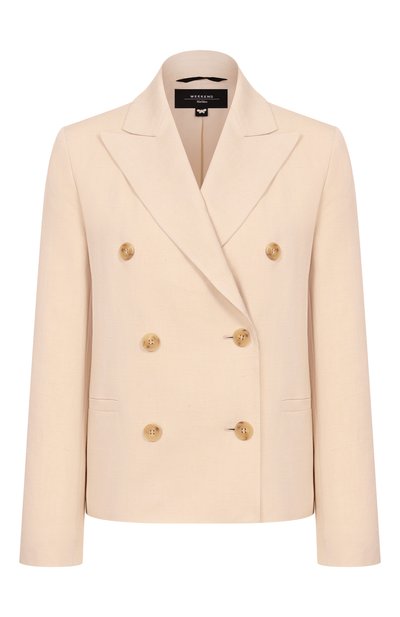 Женский жакет из вискозы и льна WEEKEND MAX MARA, арт. WEDNEMBI