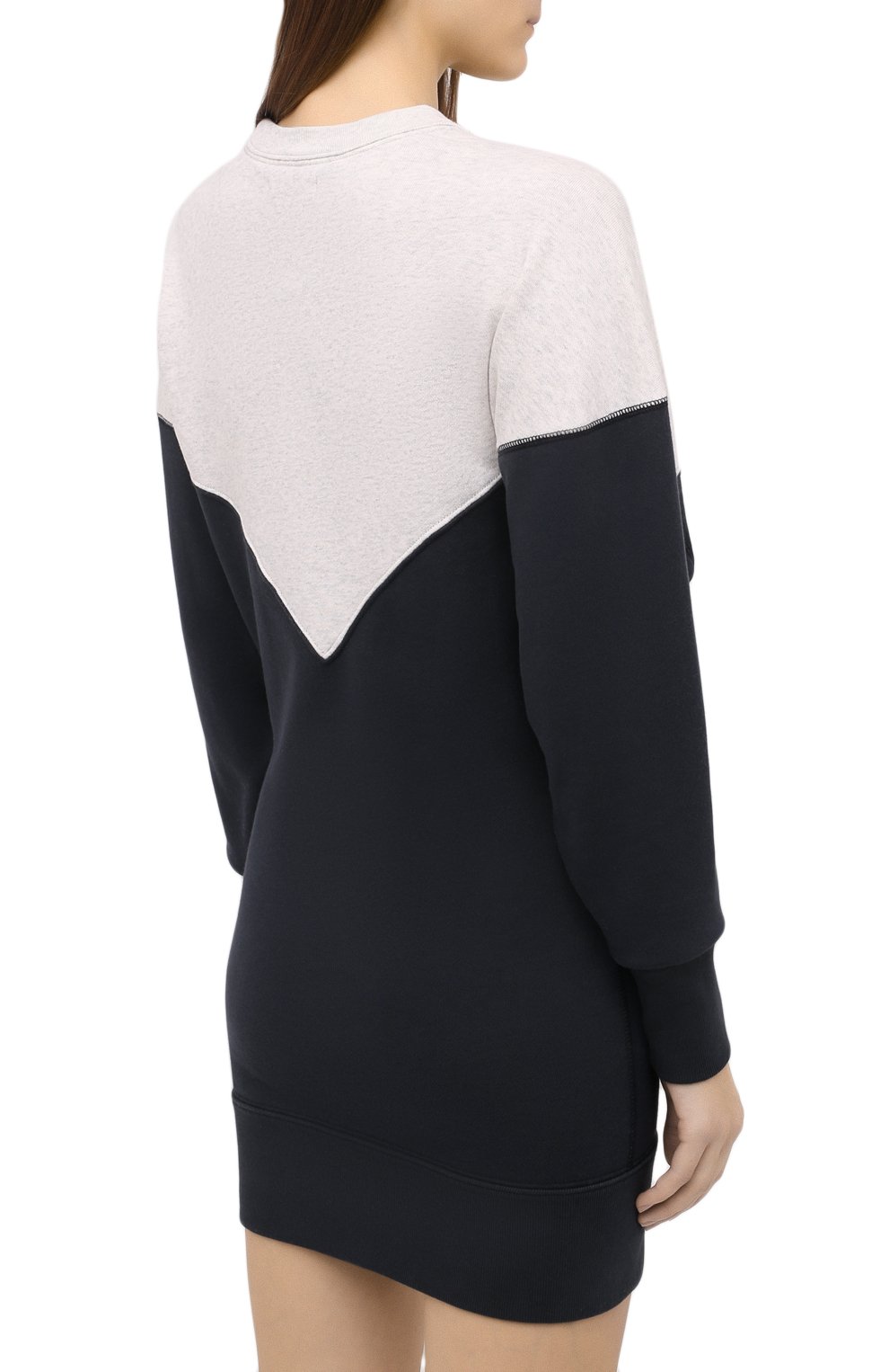 Хлопковое платье ISABEL MARANT ETOILE темно-серого цвета по цене 37250 руб., арт. R01792-20A066E/HEL0YAE, фото 4 Хлопковое платье ISABEL MARANT ETOILE, арт. R01792-20A066E/HEL0YAE, фото 4