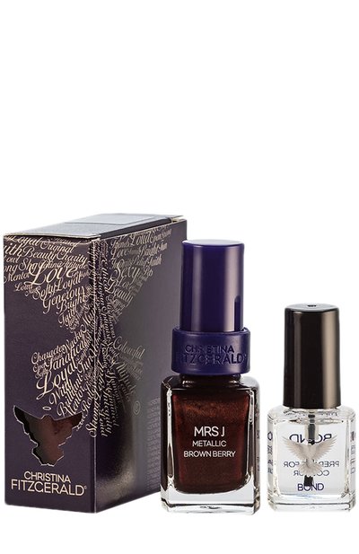 Женский лак для ногтей \волшебная ягода\" mrs j metallic brown berry + bond" CHRISTINA FITZGERALD, арт. 9333381001443