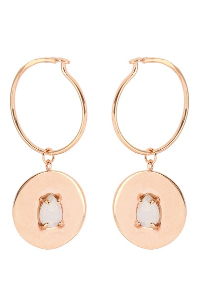 Серьги с голубым агатом: овен MOONKA, арт. in-er-agt, фото 1