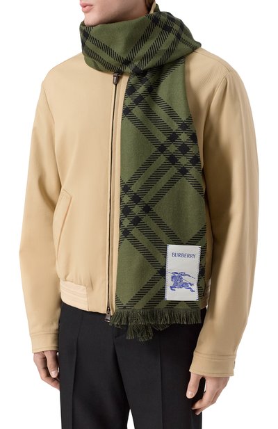 Шарф из шерсти и шелка BURBERRY, арт. 8112463, фото 2