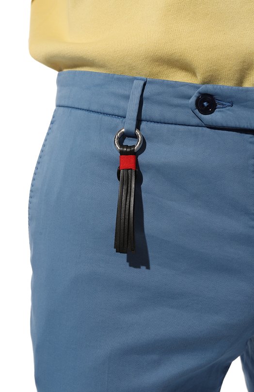 Брюки из хлопка и шелка Marco Pescarolo SLIM80/ZIP/4700 Голубой  SLIM80/ZIP/4700 Фото 5