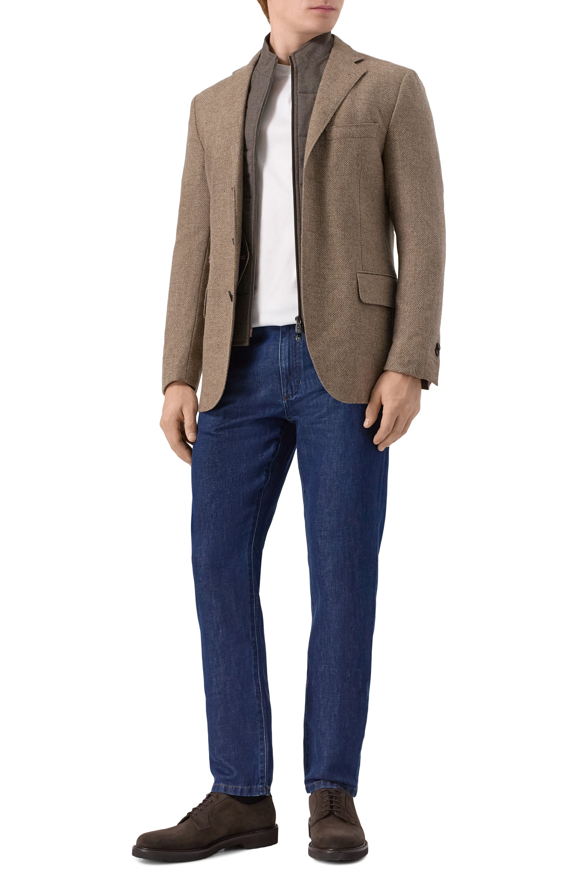 Замшевые дерби boston MILLE 885 темно-коричневого цвета по цене 39750 руб., арт. B0ST0N/BUCK, фото 2 Замшевые дерби boston MILLE 885, арт. B0ST0N/BUCK, фото 2