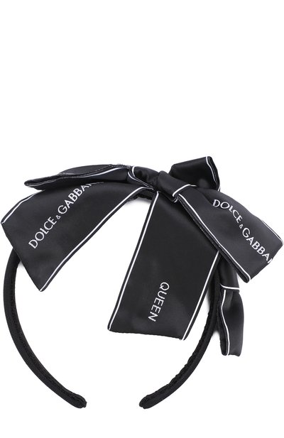 Ободок с бантом и логотипом бренда DOLCE & GABBANA, арт. 0131/LB3L09/FUSFU, фото 1