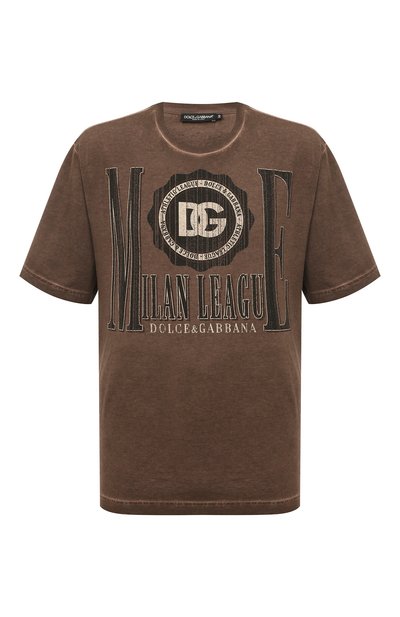 Хлопковая футболка DOLCE & GABBANA, арт. G8QL6T/G7I3S, фото 1