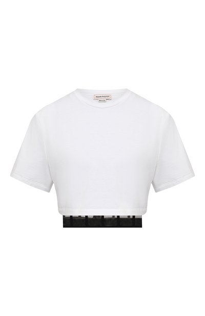 Хлопковая футболка ALEXANDER MCQUEEN, арт. 653743/QLAA6, фото 1
