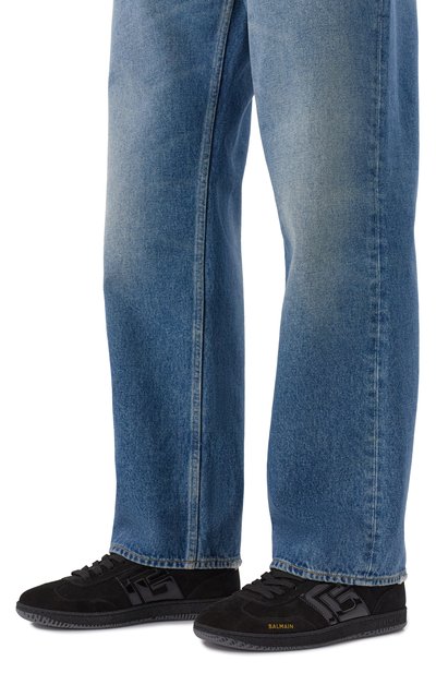 Замшевые кеды swan BALMAIN, арт. EM1VI360/LABP, фото 3