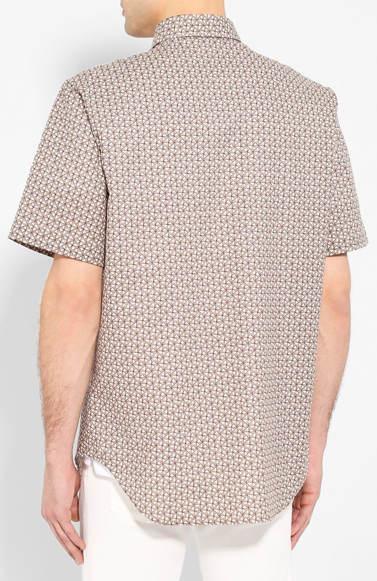 Рубашка из смеси хлопка и льна BRIONI, арт. SCDH0L/P9052, фото 4