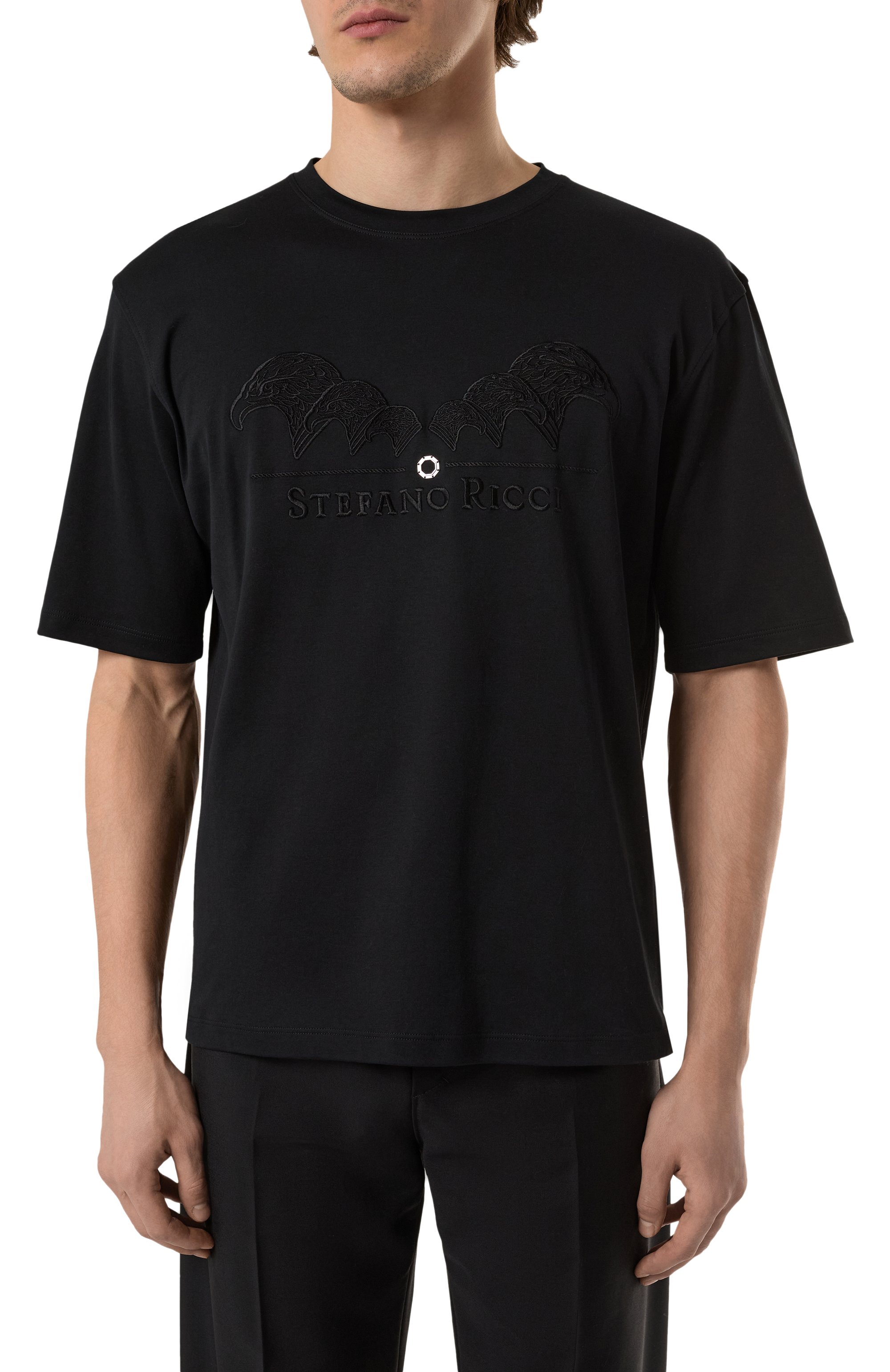 Хлопковая футболка STEFANO RICCI, арт. MNH5103980/LUXT, фото 3