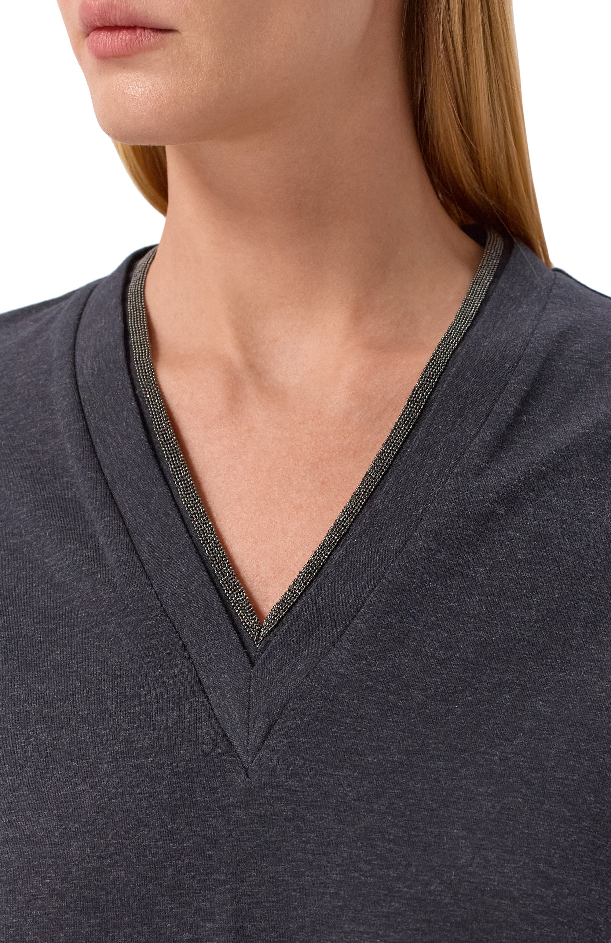 Хлопковая футболка BRUNELLO CUCINELLI, арт. M0T18BD222, фото 5