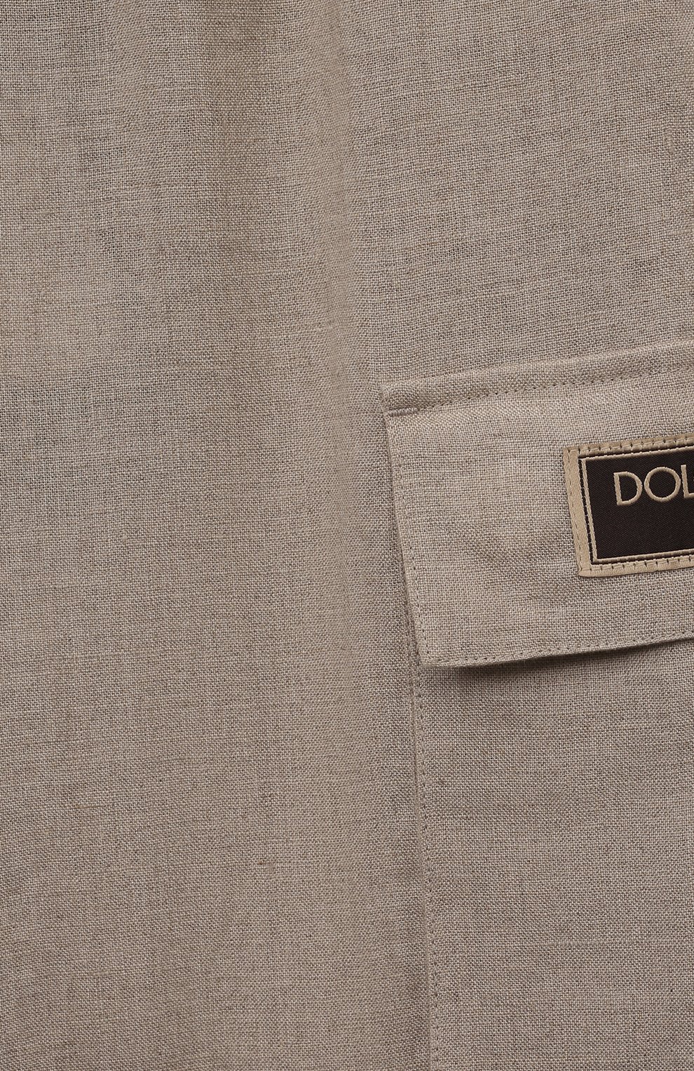 Льняные брюки-карго DOLCE & GABBANA, арт. L44P42/G7NWR, фото 3