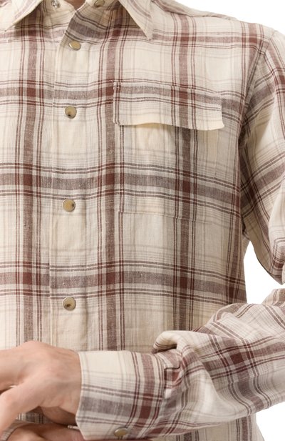 Льняная рубашка KITON, арт. UMCBUBAH0926606, фото 5