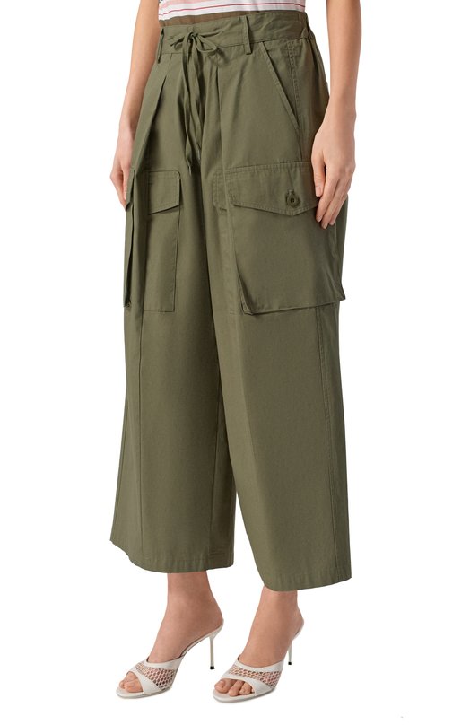 Хлопковые брюки-карго Halfboy HS261WP009 RA017/CARG0 PANTS Хаки  HS261WP009 RA017/CARG0 PANTS Фото 3