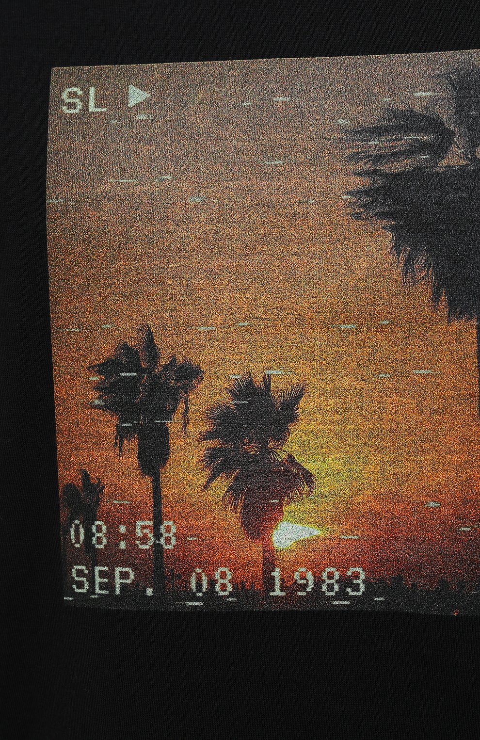 Хлопковая футболка SAINT LAURENT, арт. 646354/Y36AC, фото 5