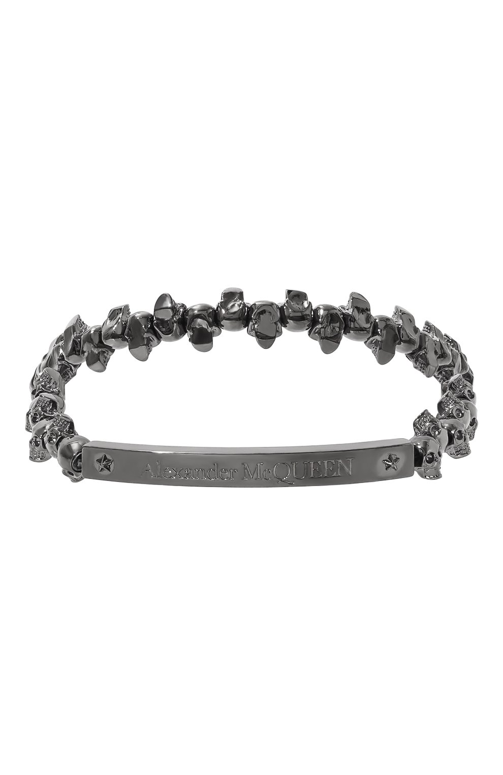Браслет ALEXANDER MCQUEEN темно-серого цвета по цене 57150 руб., арт. 554588/J160B, фото 1 Браслет ALEXANDER MCQUEEN, арт. 554588/J160B, фото 1