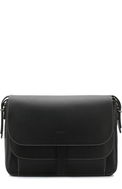Кожаный мессенджер с клапаном GIORGIO ARMANI, арт. Y2M193/YDI5J, фото 1