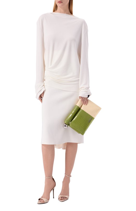 Клатч Le Rond Carre Jacquemus 26EBAW00356/AC24M10 Зелёный  26EBAW00356/AC24M10 Фото 3