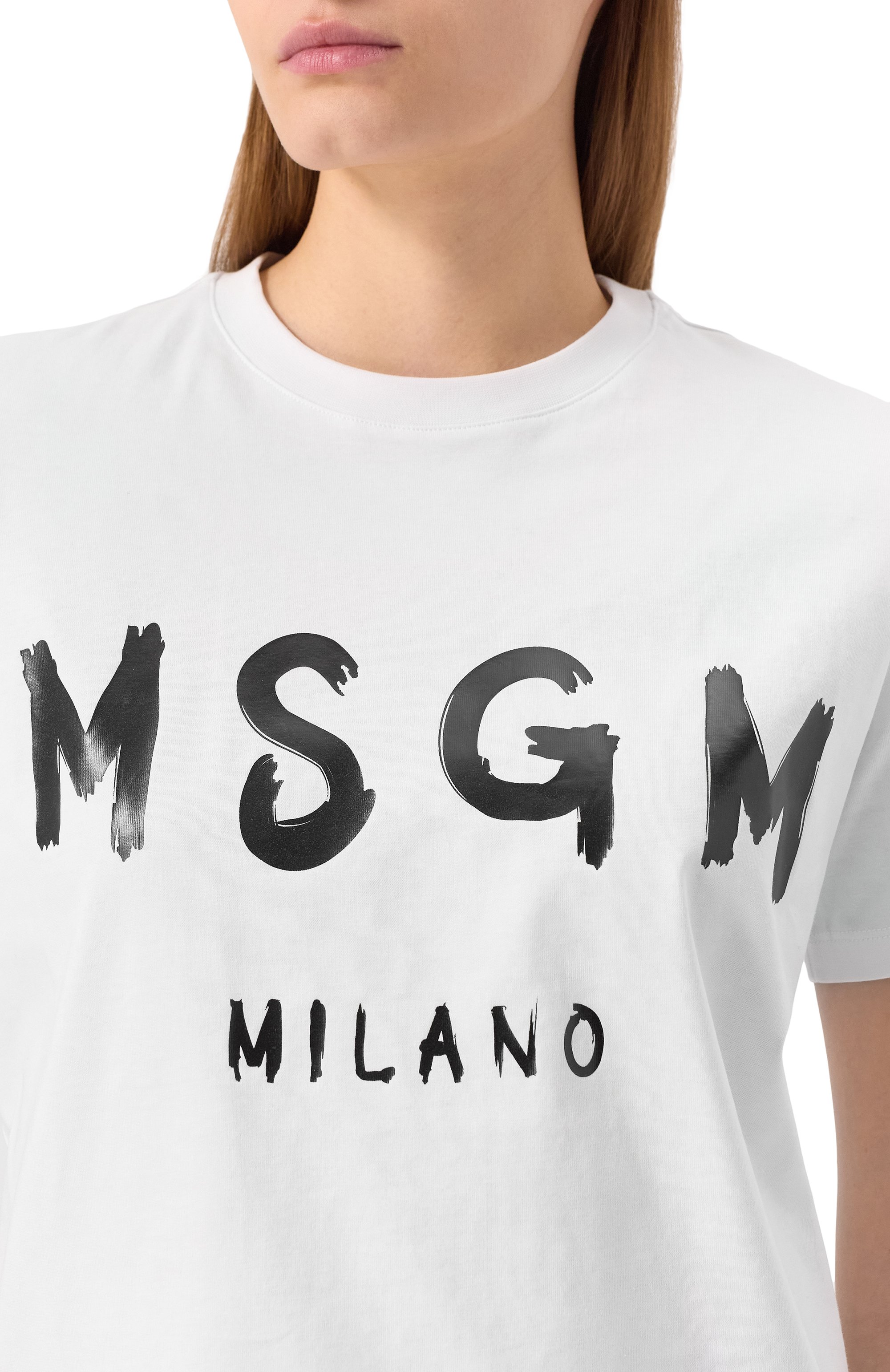 Хлопковая футболка MSGM, арт. 2000MDM510 200002, фото 5