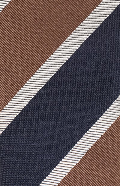 Шелковый галстук CORNELIANI коричневого цвета по цене 11050 руб., арт. 85U302-0120321/00, фото 3 Шелковый галстук CORNELIANI, арт. 85U302-0120321/00, фото 3