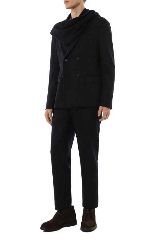 Кашемировый шарф-снуд Giorgio Armani 745400/0A129 Синий  745400/0A129 Фото 2