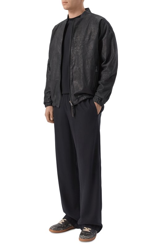 Кожаный бомбер Never Enough 2B5M145-148/MJL065 Чёрный  2B5M145-148/MJL065 Фото 2