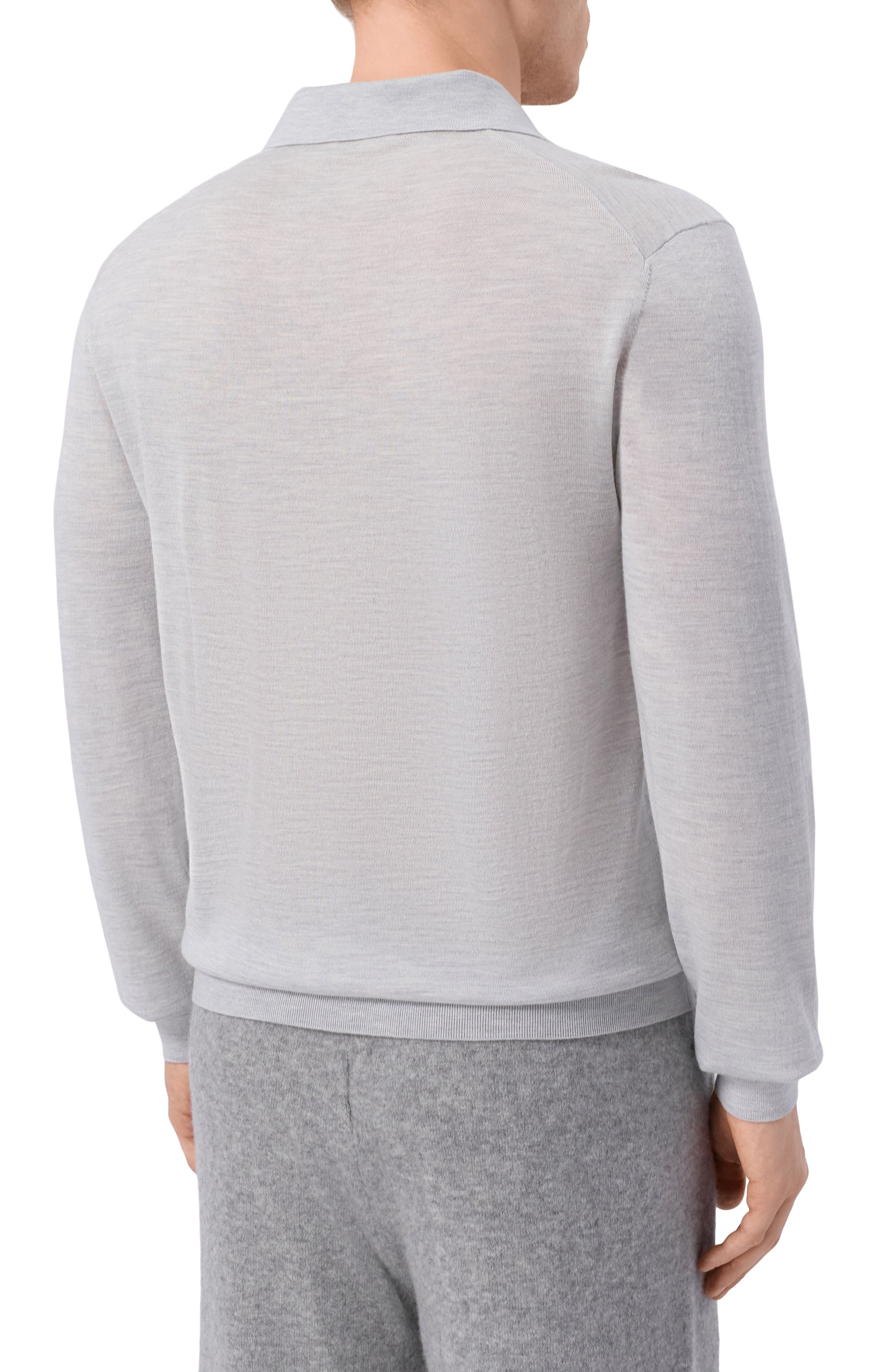 Поло из шерсти и шелка 12 STOREEZ, арт. 136443, фото 4