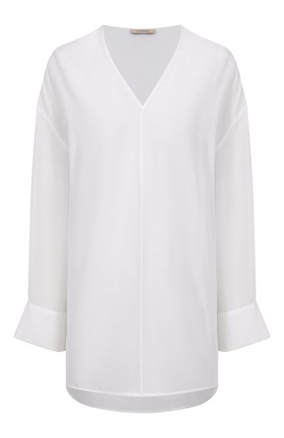 Блузка из хлопка и шелка 12 STOREEZ, арт. 125277, фото 1