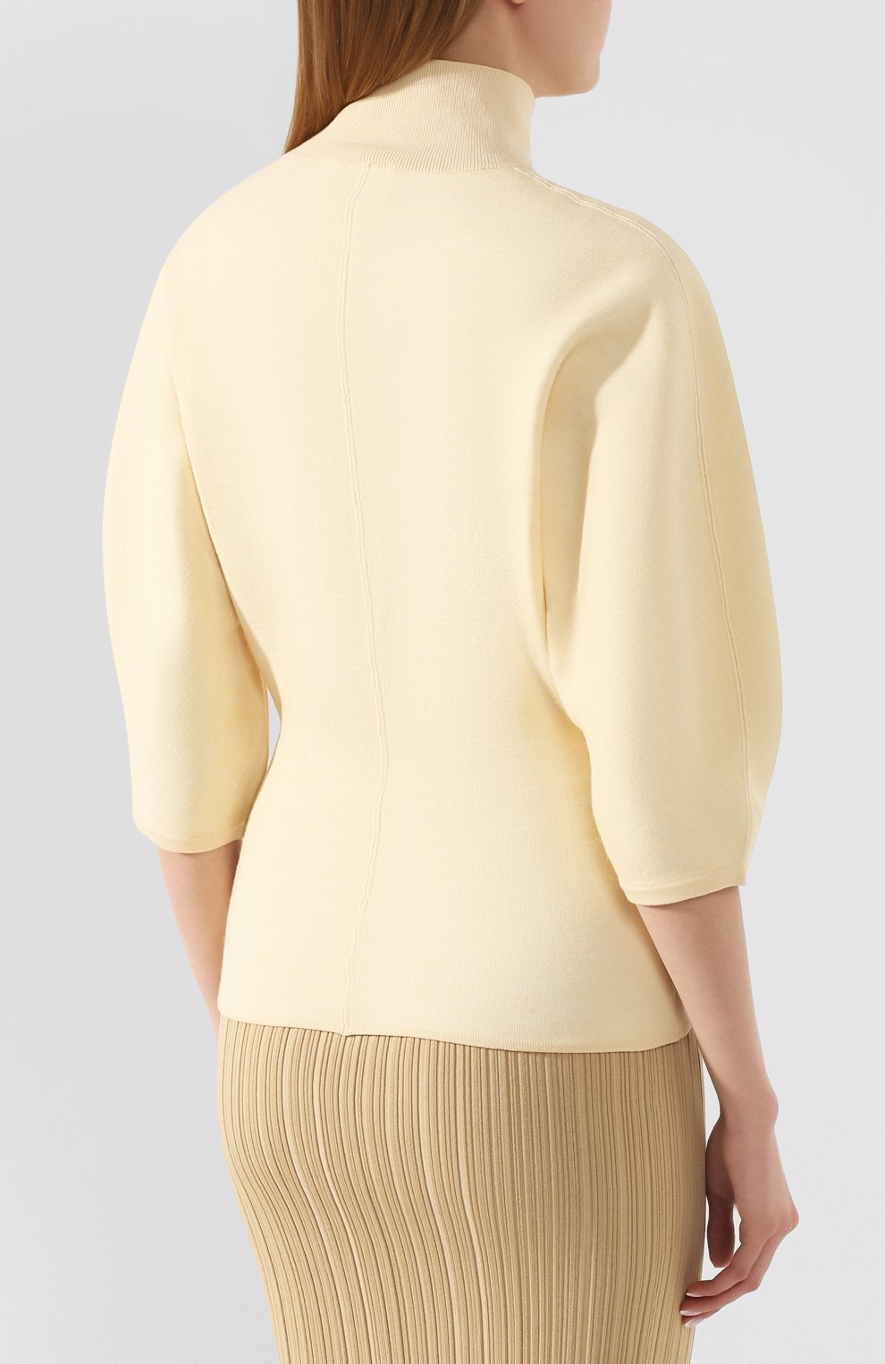 Пуловер ACNE STUDIOS бежевого цвета по цене 59400 руб., арт. A60146/W, фото 4 Пуловер ACNE STUDIOS, арт. A60146/W, фото 4