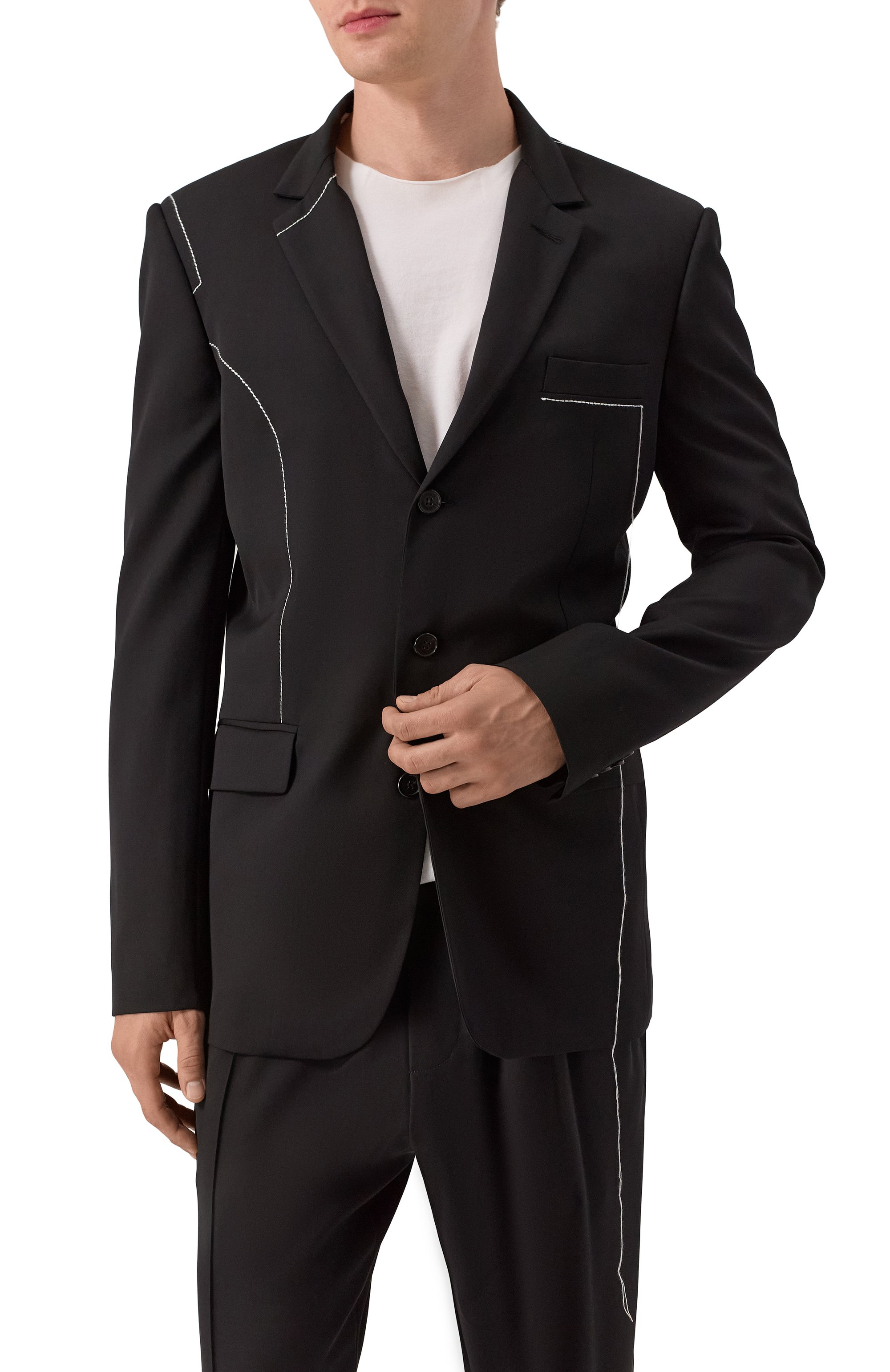 Шерстяной пиджак ISABEL BENENATO, арт. UW36F25, фото 5